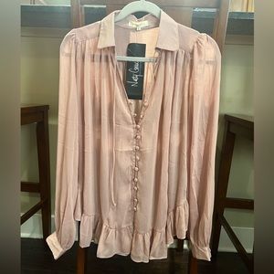 Shear Pink Long sleeve top